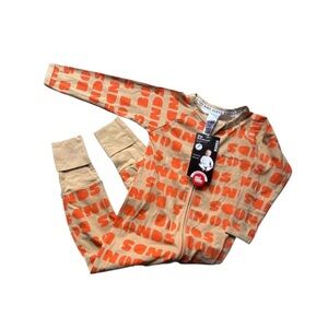 Bonds Kids Pajamas - Orange and Tan